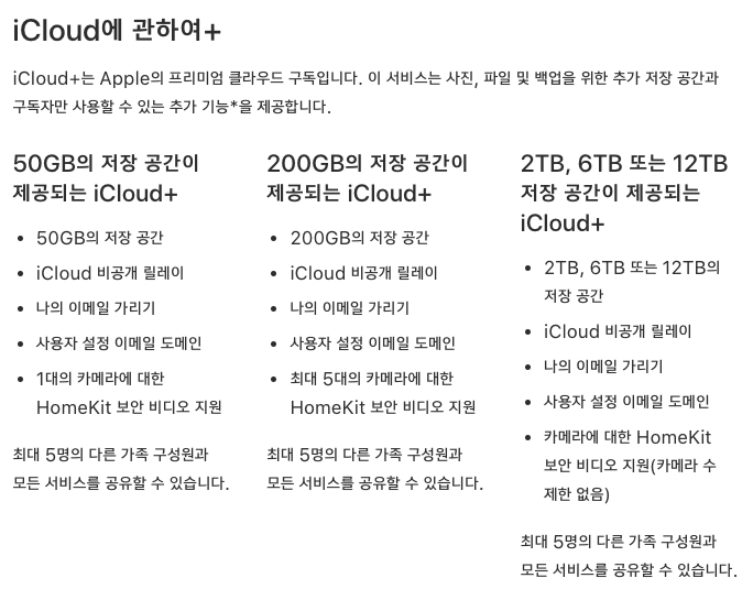 아이클라우드 플러스 가격