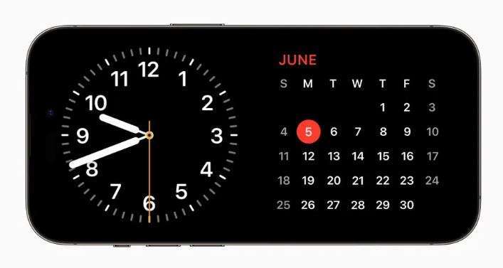 아이폰 AOD 스탠바이 시계